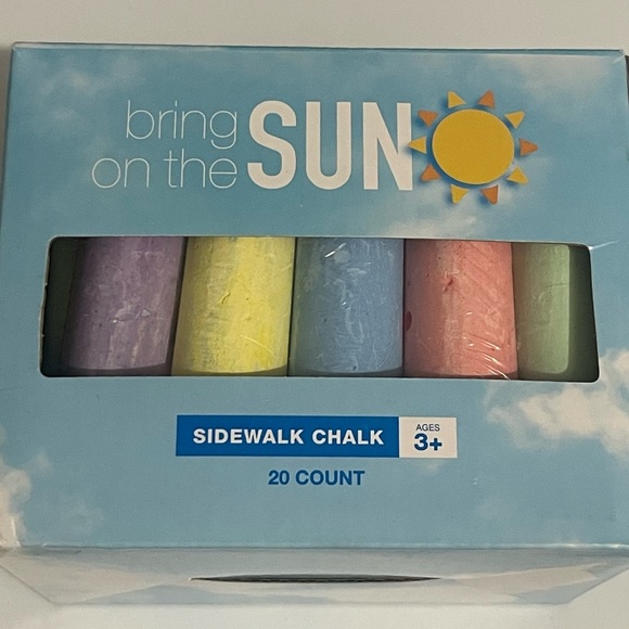 Bring On The Sun Sidewalk Chalk 20 Count NIB Non-toxic Washable 2 boxes - Picture 3 of 5